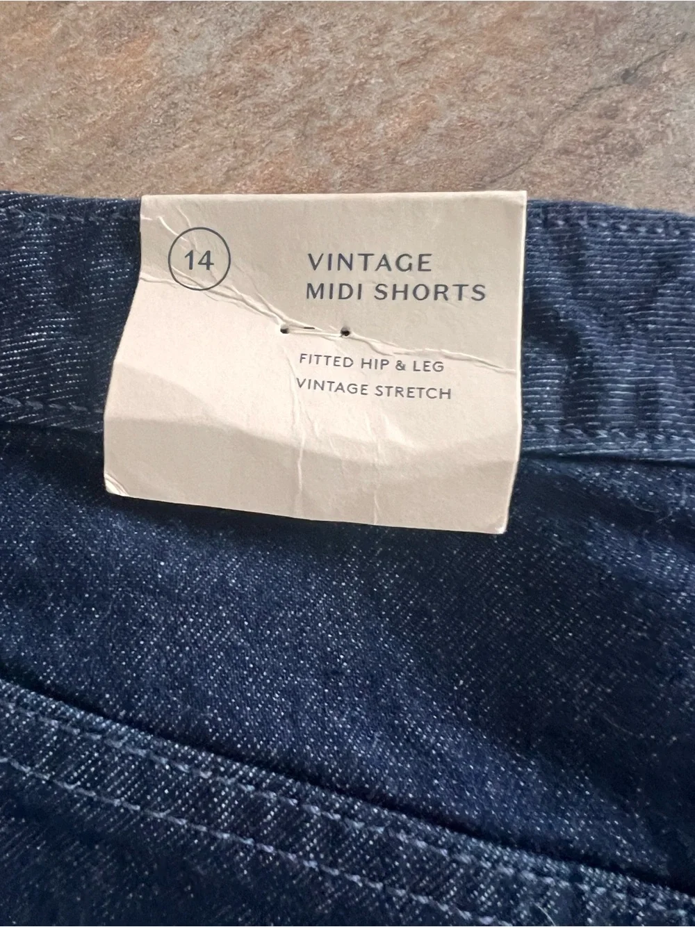 Dark Indigo Denim Cutoff Shorts - Women